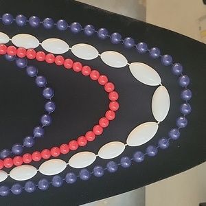 Red,White Blue Bead Bundle
